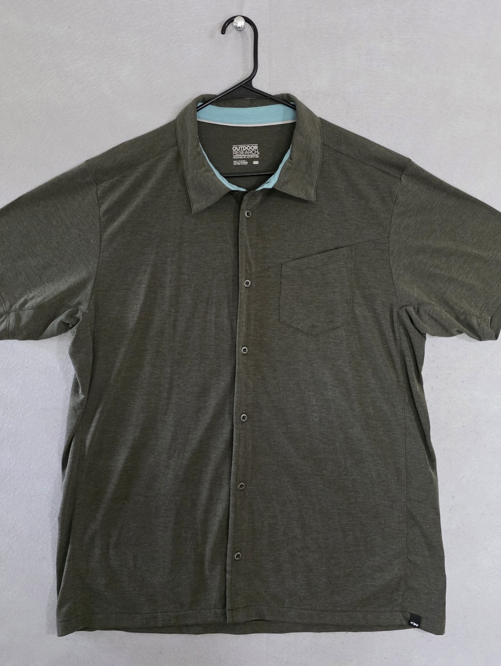 Outdoor Research Mens Green Clearwater S/S Button Up Shirt 269229 Size XXL